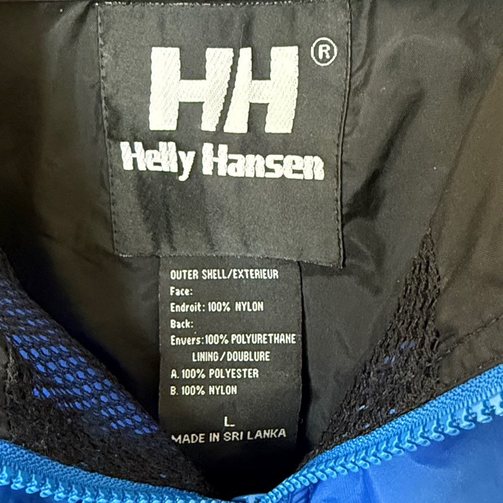 Helly Hansen Packable Blue Windbreaker Raincoat F… - image 2